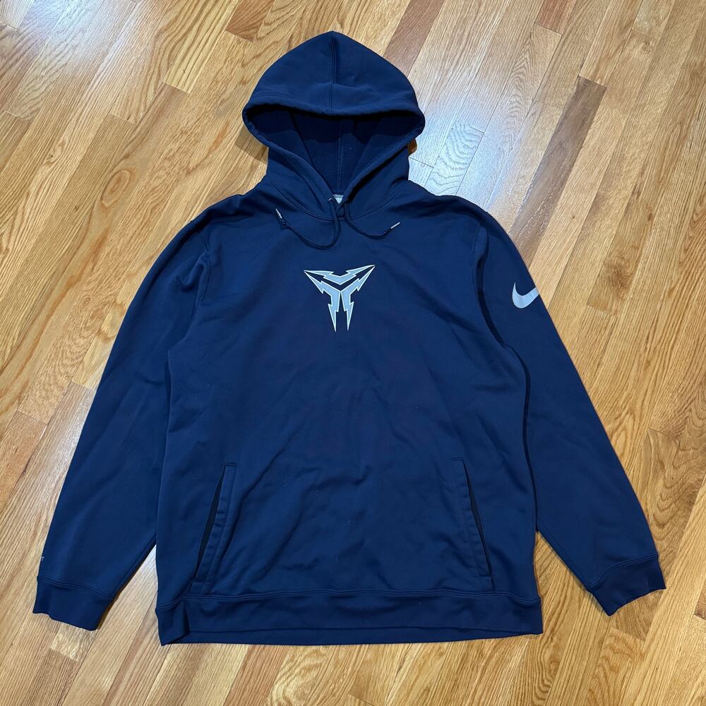 Nike Hoodie Kobe Bryant Black Mamba Mens XXL Navy Grey Vintage Y2K Basketball